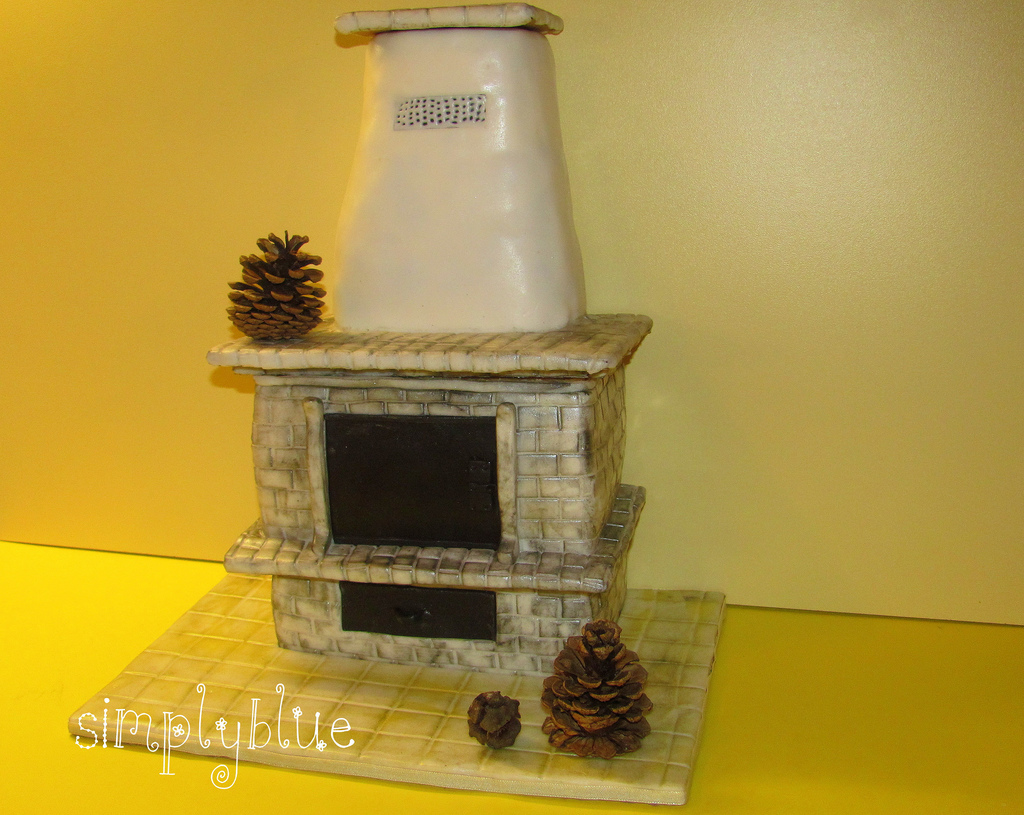 our fireplace cake