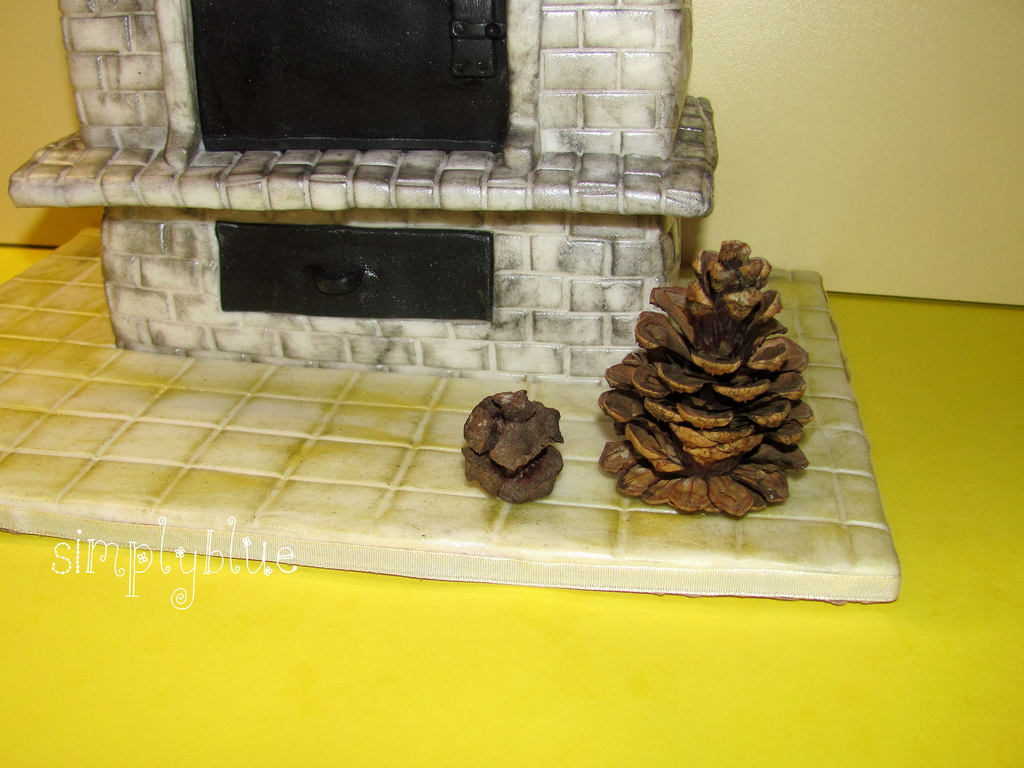 our fireplace cake