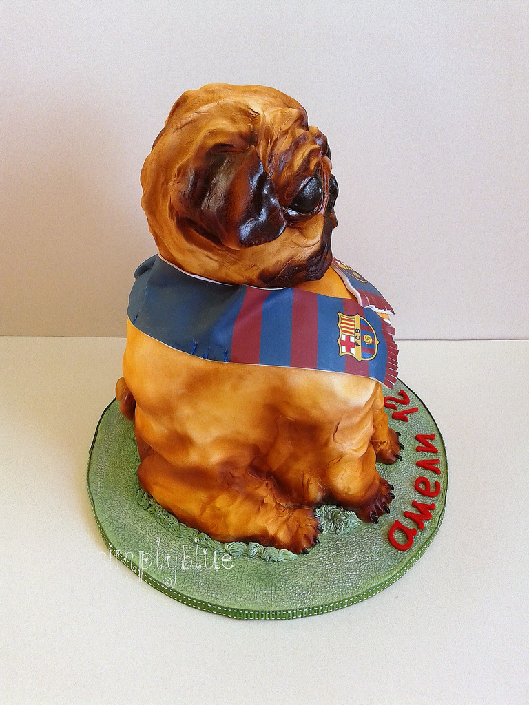 pug dog cake