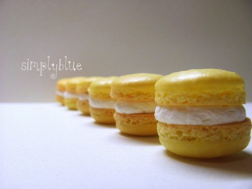 orange macarons