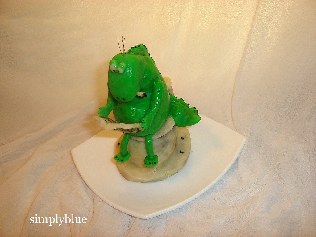 3D Dino cake