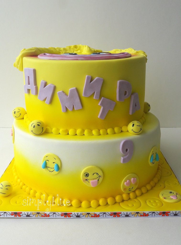 Емотикони торта